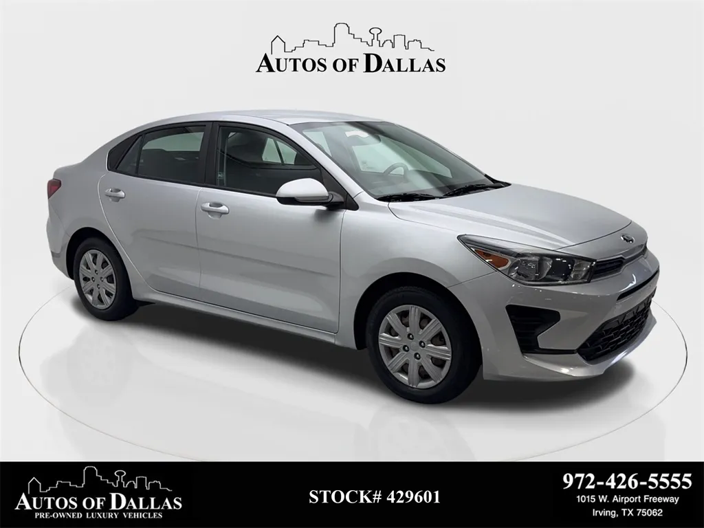 Silver 2021 Kia Rio S for sale in Irving, TX
