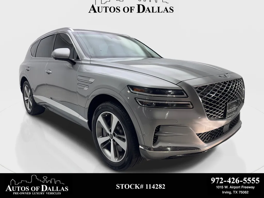 Silver 2023 Genesis GV80 3.5T NAV,CAM,PANO,CLMT STS,BLIND SPOT,20" WLS for sale in Irving, TX
