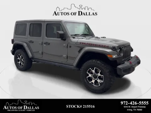 Gray 2020 Jeep Wrangler Unlimited Rubicon for sale in Irving, TX