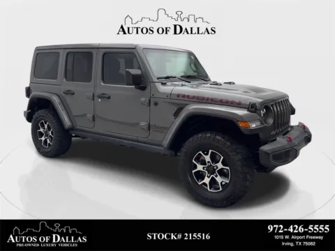 Gray 2020 Jeep Wrangler Unlimited Rubicon for sale in Irving, TX