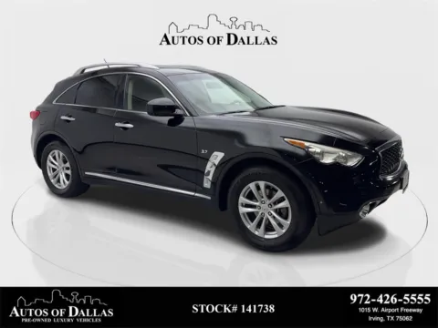 Black 2017 INFINITI QX70 for sale in Irving, TX
