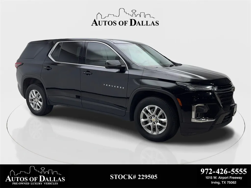Black 2023 Chevrolet Traverse LS for sale in Irving, TX