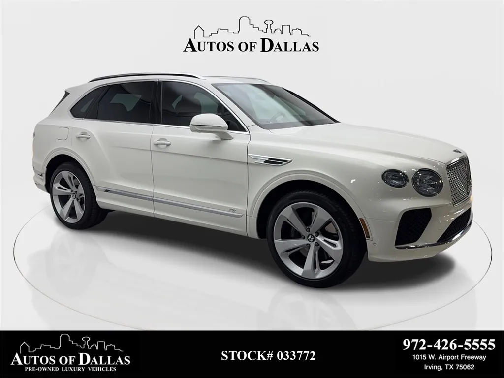White 2021 Bentley Bentayga V8 for sale in Irving, TX