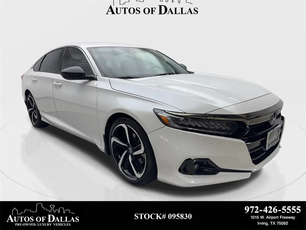 White 2021 Honda Accord Sport for sale in Irving, TX
