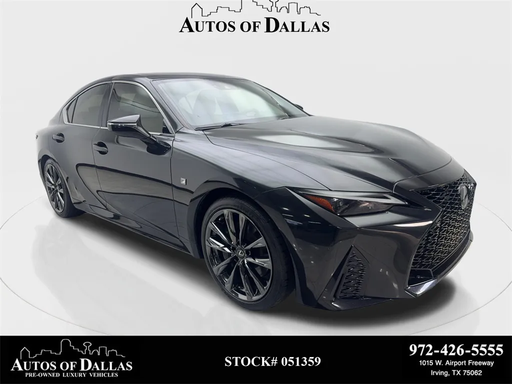 2022 Lexus IS 350 F SPORT CAM,SUNROOF,CLMT STS,BLIND SPOT,19" WL for sale in Irving, TX