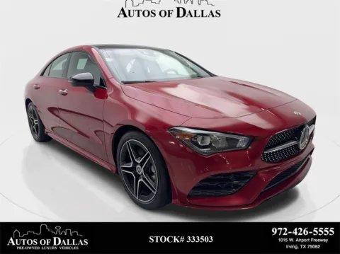 Red 2023 Mercedes-Benz CLA 250 AMG NIGHT PKG,NAV,CAM,PANO,BLIND SPOT for sale in Irving, TX