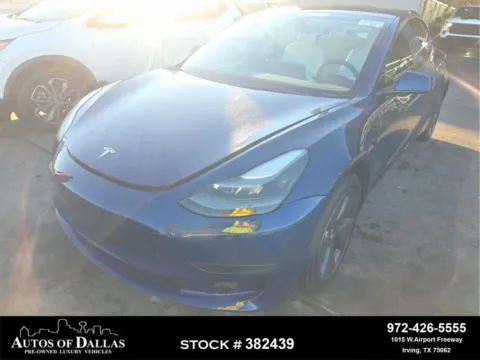 Blue 2023 Tesla Model 3 NAV,CAM,PANO,HTD STS,BLIND SPOT,18" WLS for sale in Irving, TX