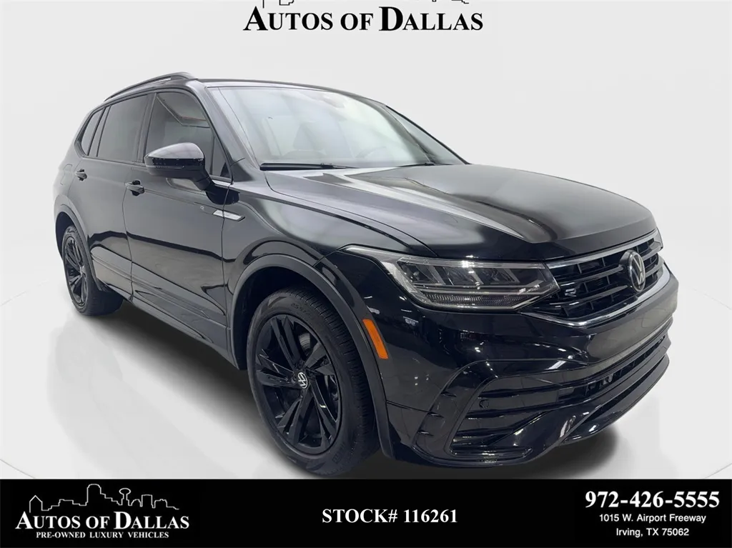 Black 2024 Volkswagen Tiguan 2.0T SE R-Line Black CAM,PANO,BLIND SPOT,3RD ROW for sale in Irving, TX
