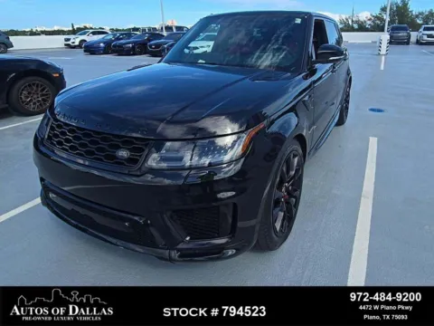 Black 2021 Land Rover Range Rover Sport HST NAV,CAM,PANO,CLMT STS,BLIND SPOT,21" WLS for sale in Plano, TX