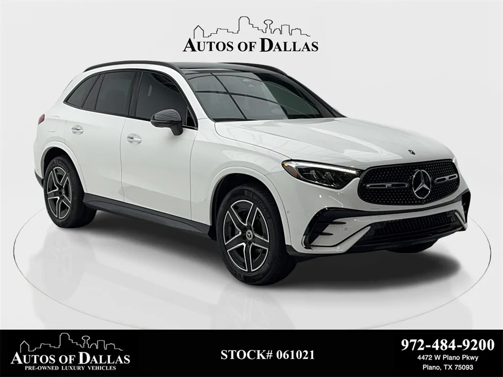 White 2023 Mercedes-Benz GLC 300 AMG NIGHT PKG,NAV,CAM,PANO,BLIND SPOT,19" for sale in Plano, TX
