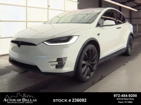White 2020 Tesla Model X Performance NAV,CAM,PANO,CLMT STS,BLIND SPOT,22" W for sale in Plano, TX
