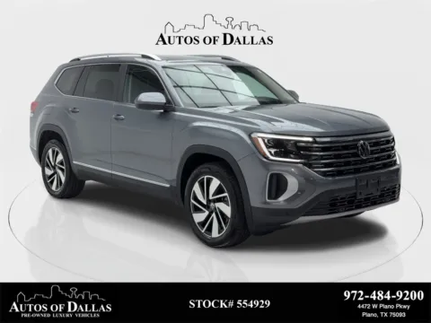 Gray 2024 Volkswagen Atlas 2.0T SEL NAV,CAM,PANO,HTD STS,BLIND SPOT,3RD ROW for sale in Plano, TX