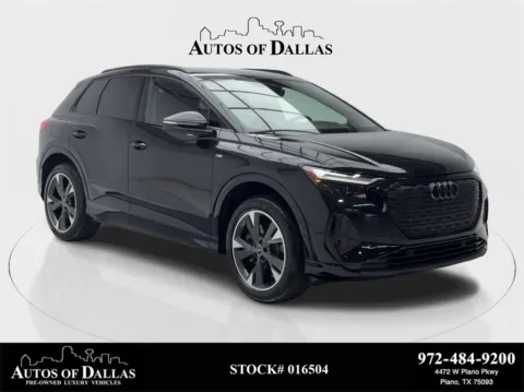 Black 2024 Audi Q4 e-tron Premium Plus NAV,CAM,PANO,HTD STS,BLIND SPOT,20" W for sale in Plano, TX