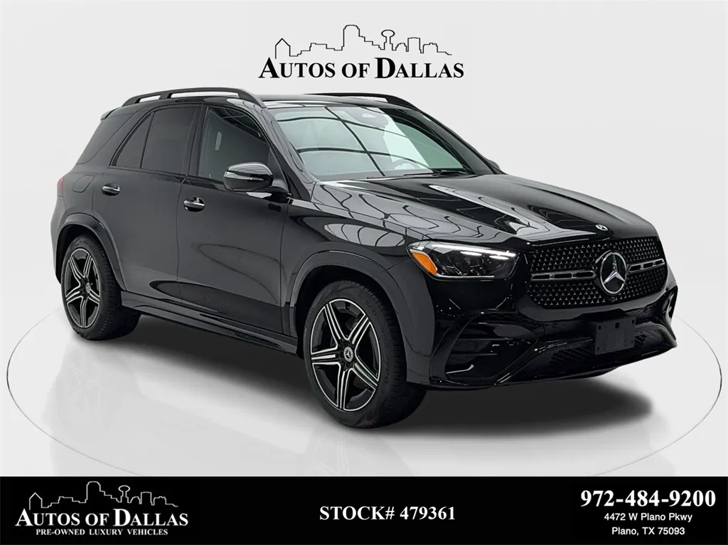 Black 2025 Mercedes-Benz GLE 350 AMG NIGHT PKG,NAV,CAM,PANO,BLIND SPOT for sale in Plano, TX