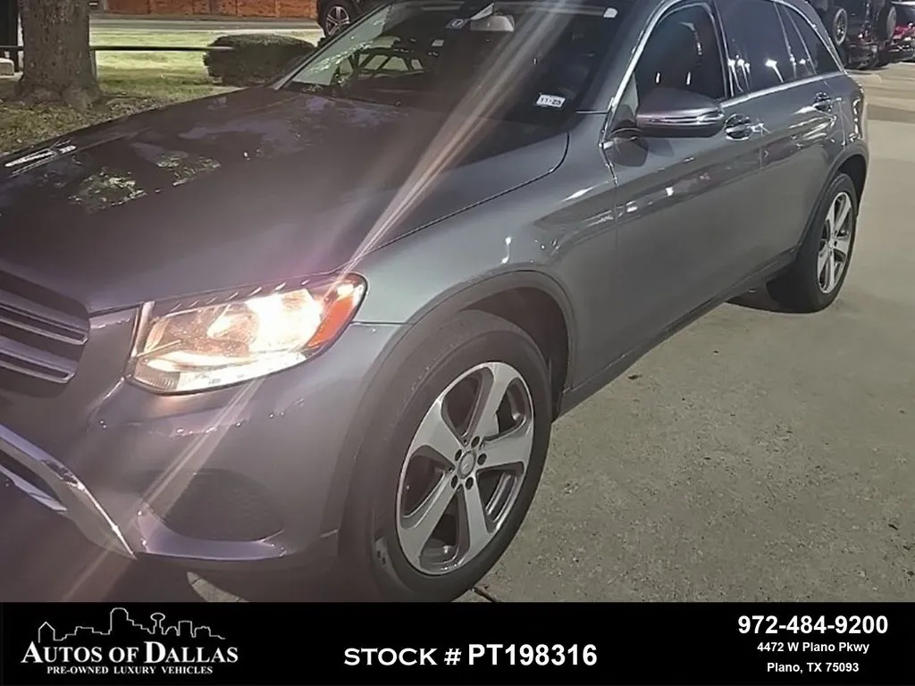 White 2017 Mercedes-Benz GLC 300 NAV READY,CAM,PANO,HTD STS,BLIND SPOT for sale in Plano, TX