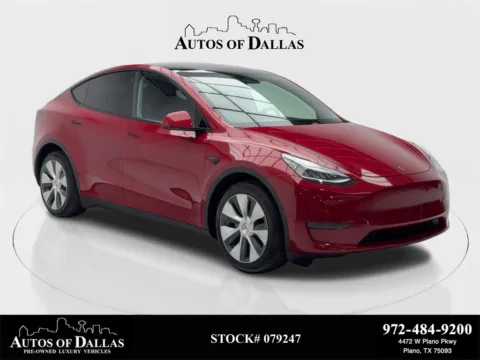 Red 2021 Tesla Model Y Long Range NAV,CAM,PANO,HTD STS,BLIND SPOT,19" WLS for sale in Plano, TX