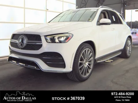 White 2021 Mercedes-Benz GLE 350 AMG SPORT,NAV,CAM,SUNROOF,BLIND SPOT,21" W for sale in Plano, TX