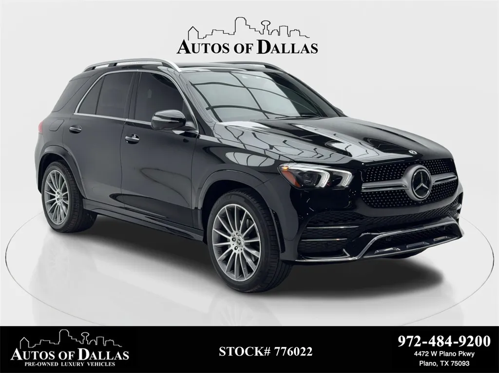 Black 2022 Mercedes-Benz GLE 350 AMG NIGHT PKG,NAV,CAM,PANO,BLIND SPOT for sale in Plano, TX