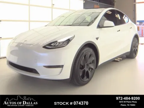 White 2023 Tesla Model Y Long Range NAV,CAM,PANO,HTD STS,BLIND SPOT for sale in Plano, TX