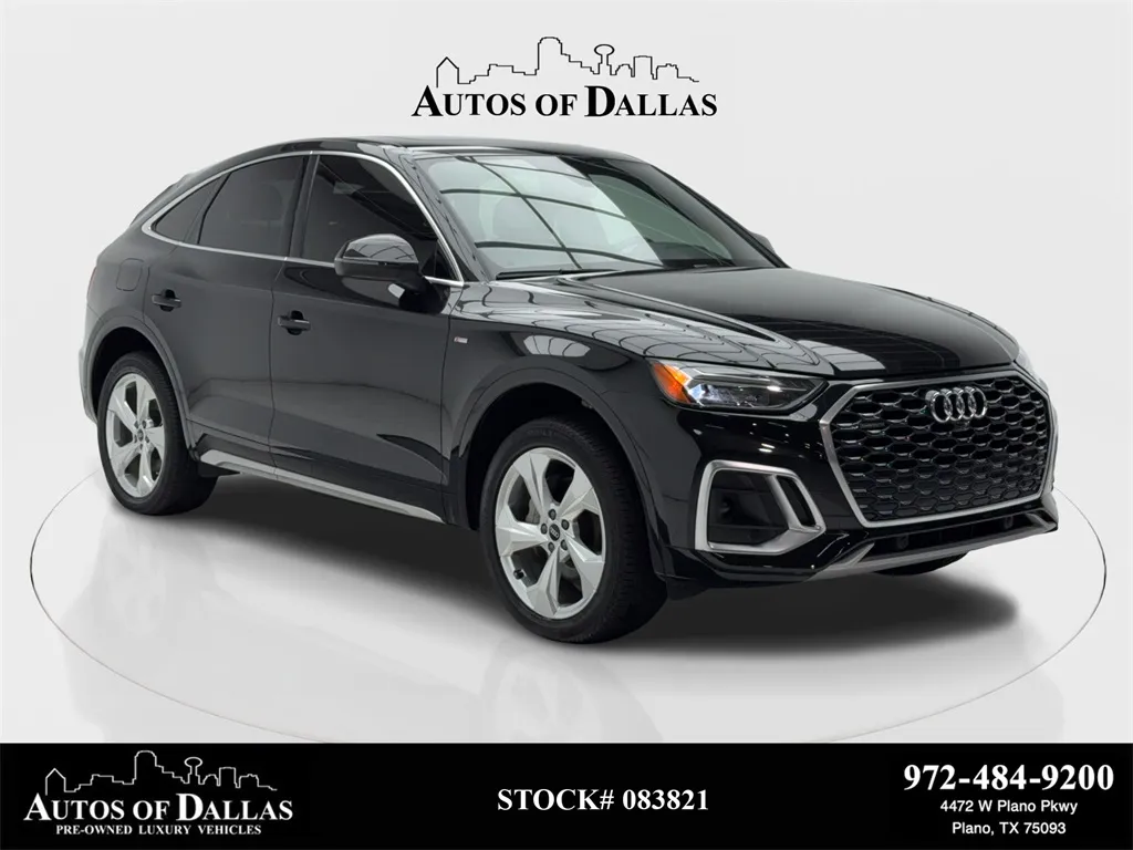 Black 2024 Audi Q5 Sportback 45 S line Premium CAM,PANO,HTD STS,BLIND SPOT for sale in Plano, TX