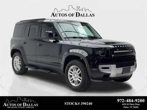 Black 2025 Land Rover Defender 110 S NAV,CAM,PANO,HTD STS,BLIND SPOT,20" WLS for sale in Plano, TX