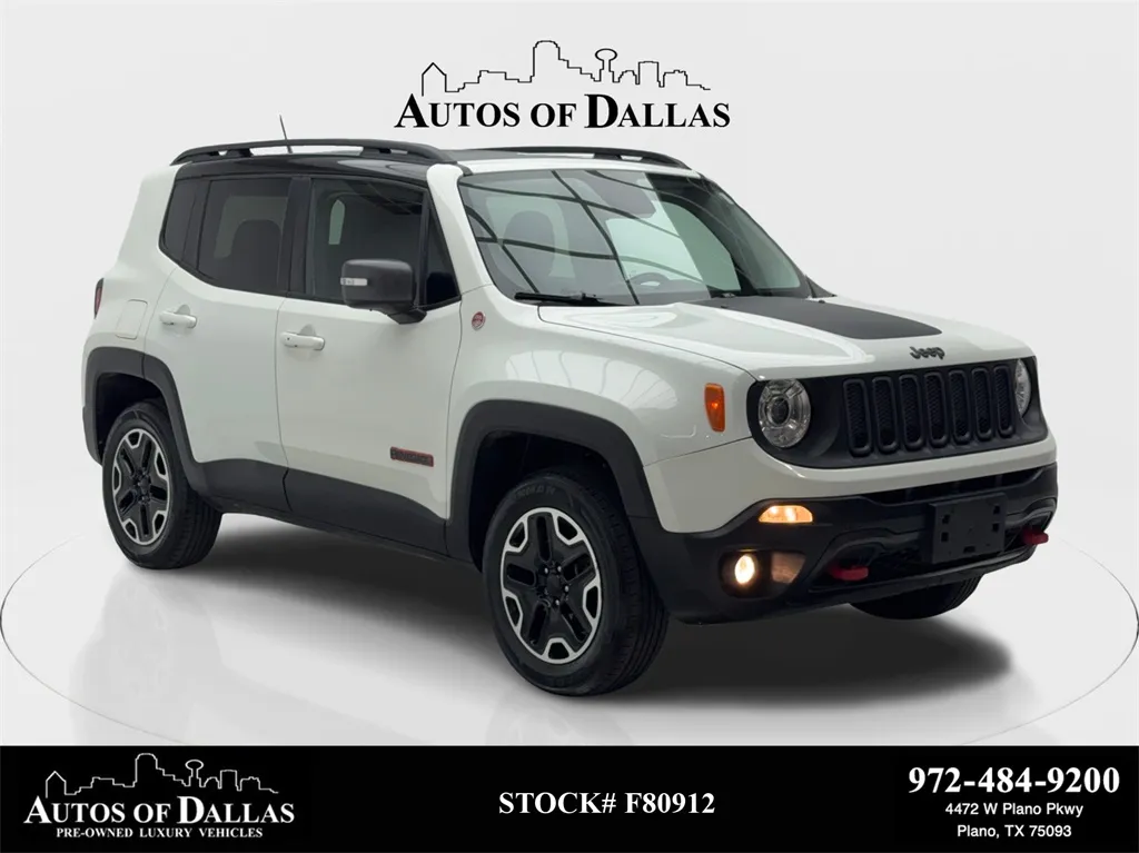 White 2017 Jeep Renegade Trailhawk for sale in Plano, TX