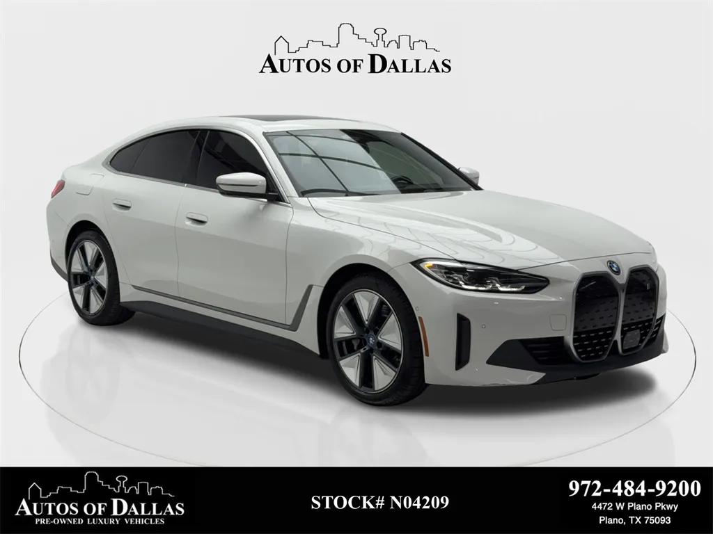 White 2022 BMW i4 eDrive40 NAV,CAM,SUNROOF,HTD STS,HEADS UP,18" WLS for sale in Plano, TX
