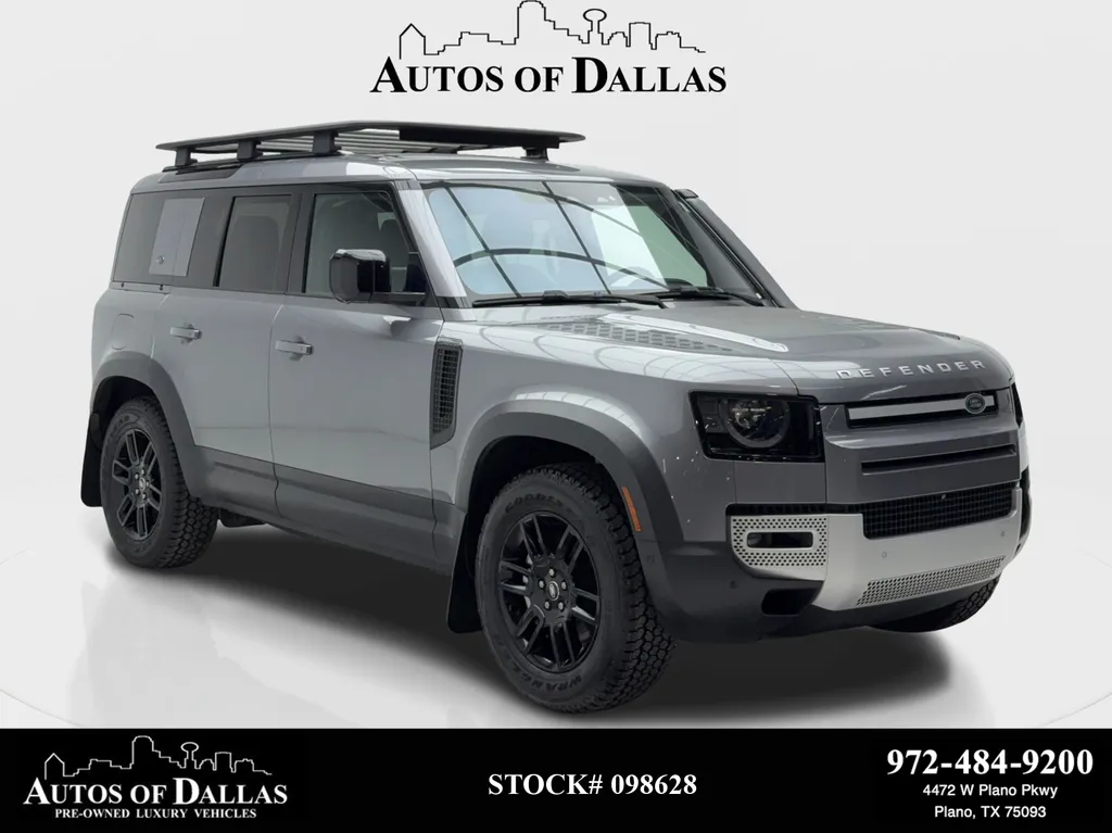 Gray 2022 Land Rover Defender 110 SE NAV,CAM,PANO,HTD STS,BLIND SPOT,20" WLS for sale in Plano, TX