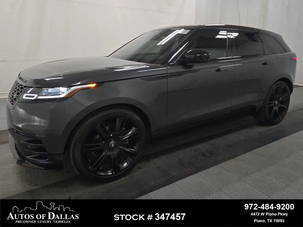 Gray 2022 Land Rover Range Rover Velar P250 R-Dynamic S NAV,CAM,PANO,BLIND SPOT,22" WLS for sale in Plano, TX