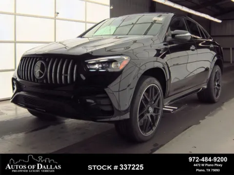 Black 2025 Mercedes-Benz GLE 53 AMG Coupe NIGHT PKG,NAV,CAM,PANO,CLMT STS,2 for sale in Plano, TX