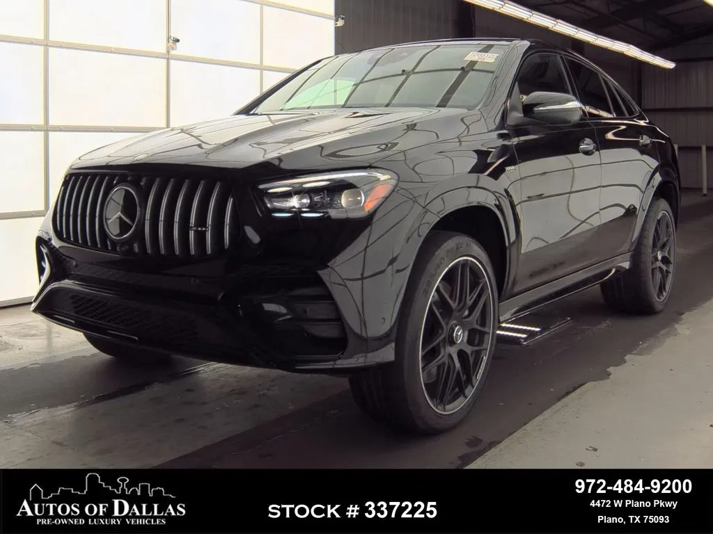 Black 2025 Mercedes-Benz GLE 53 AMG Coupe NIGHT PKG,NAV,CAM,PANO,CLMT STS,2 for sale in Plano, TX