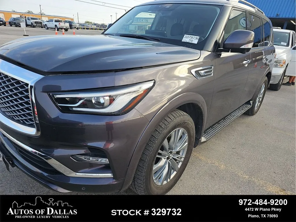 2024 INFINITI QX80 LUXE NAV,CAM,SUNROOF,HTD STS,BLIND SPOT,3RD ROW