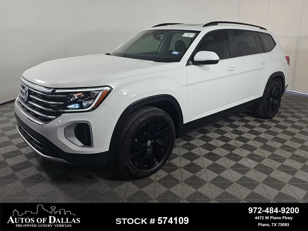 2024 Volkswagen Atlas 2.0T SE w/Technology CAM,PANO,HTD STS,BLIND SPOT,3