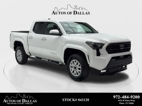 White 2025 Toyota Tacoma SR5 CAM,KEY-GO,BLIND SPOT,LANE ASST,17" WHLS for sale in Plano, TX
