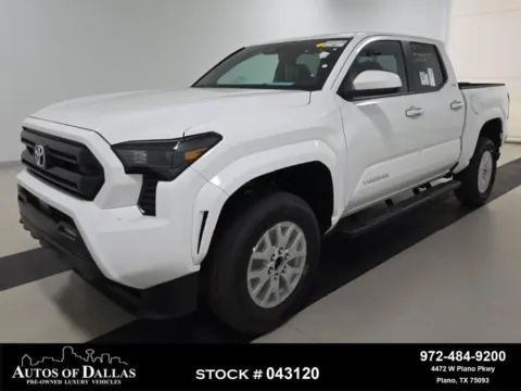 White 2025 Toyota Tacoma SR5 CAM,KEY-GO,BLIND SPOT,LANE ASST,17" WHLS for sale in Plano, TX
