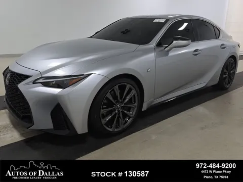 Silver 2024 Lexus IS 300 F SPORT Design CAM,SUNROOF,CLMT STS,BLIND SPOT for sale in Plano, TX