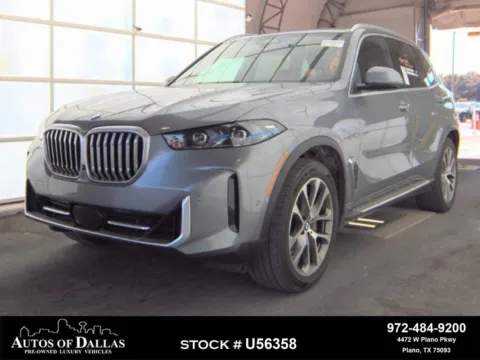 Gray 2024 BMW X5 sDrive40i X LINE,NAV,CAM,PANO,HTD STS,HEADS UP for sale in Plano, TX