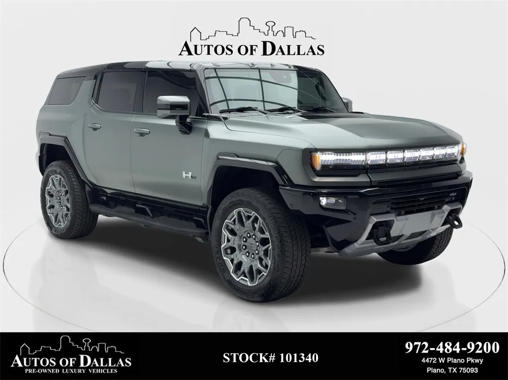 Green 2024 GMC Hummer EV SUV 3X NAV,CAM,CLMT STS,BLIND SPOT,22" WHLS for sale in Plano, TX