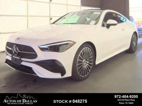 White 2025 Mercedes-Benz CLE 300 AMG SPORT,NAV,CAM,PANO,BLIND SPOT for sale in Plano, TX