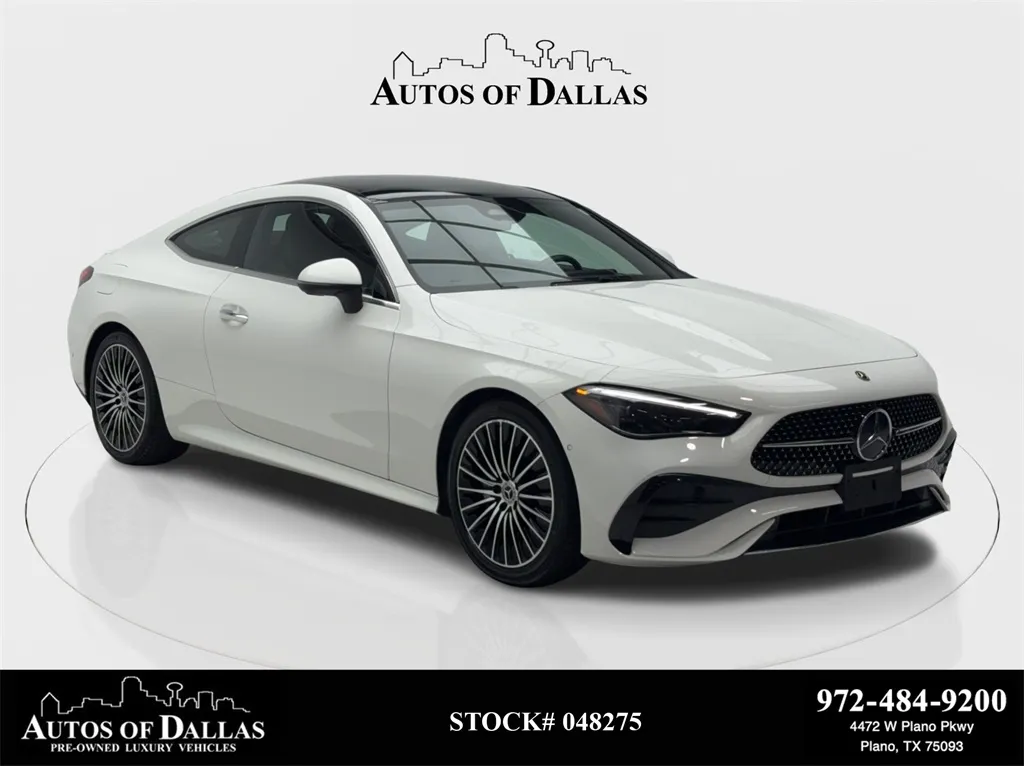 White 2025 Mercedes-Benz CLE 300 AMG SPORT,NAV,CAM,PANO,BLIND SPOT for sale in Plano, TX
