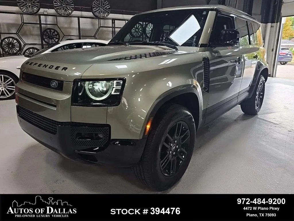 Green 2025 Land Rover Defender 110 S NAV,CAM,PANO,HTD STS,BLIND SPOT,20" WLS for sale in Plano, TX