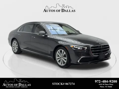 Photos of 2022 Mercedes-Benz S-Class S 500 REAR STS PKG,NAV,CAM,PANO,CLMT STS,BLIND SPO for sale in Plano, TX at Autos of Dallas - Plano