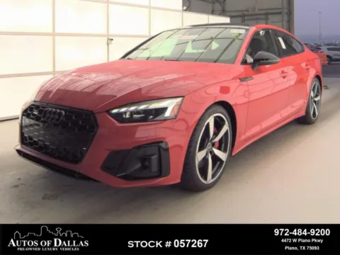 Red 2023 Audi A5 Sportback 45 S line Premium Plus NAV,CAM,PANO,HTD STS,BLIND for sale in Plano, TX