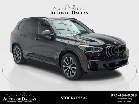 Black 2023 BMW X5 M50i M SPORT,NAV,CAM,PANO,CLMT STS,HEADS UP for sale in Plano, TX