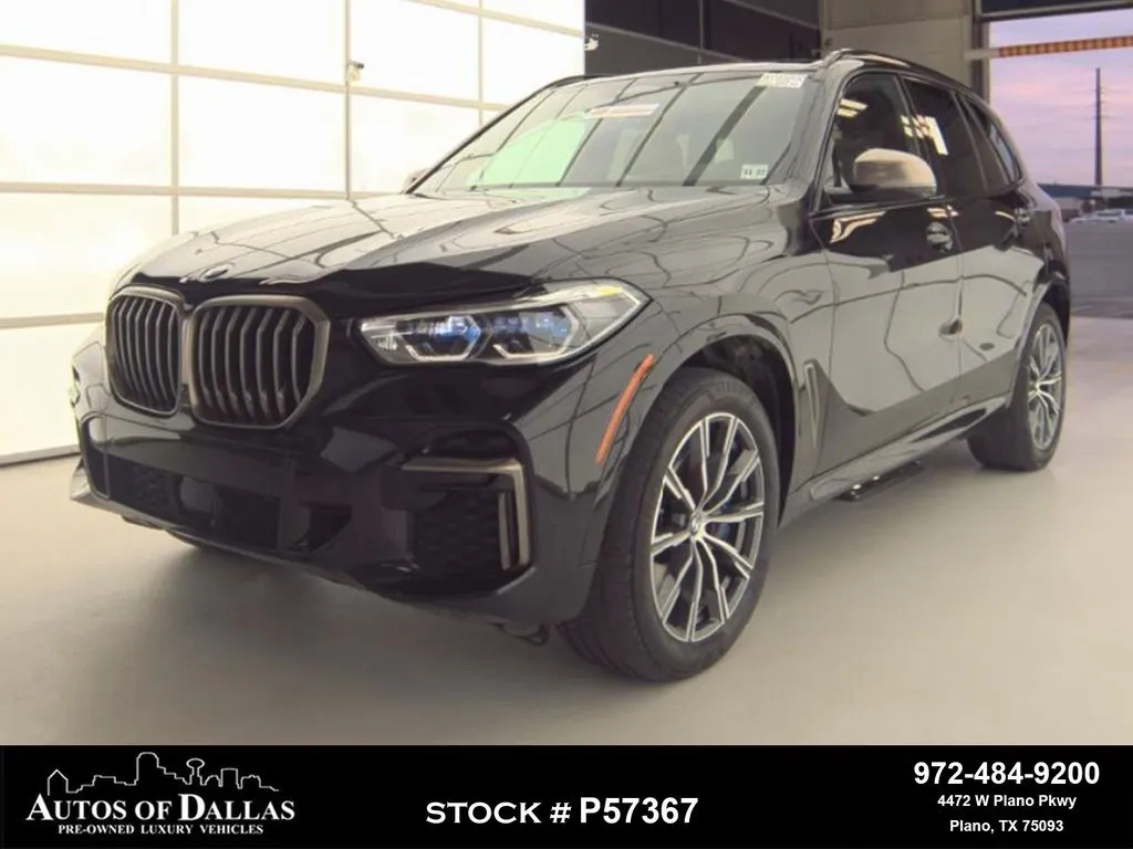 Black 2023 BMW X5 M50i M SPORT,NAV,CAM,PANO,CLMT STS,HEADS UP for sale in Plano, TX