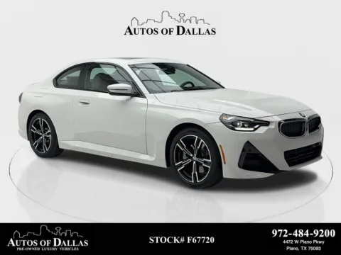 White 2025 BMW 2 Series 230i xDrive M SPORT,NAV,CAM,SUNROOF,BLIND SPOT for sale in Plano, TX