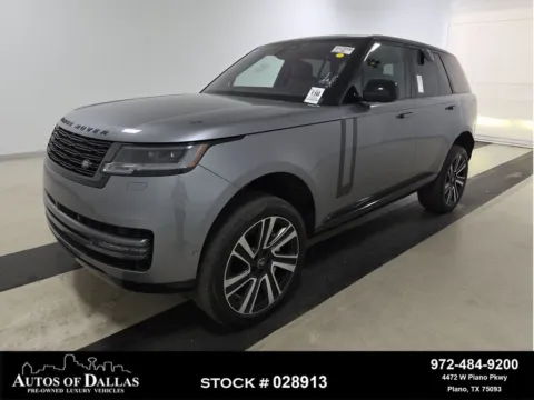 Gray 2023 Land Rover Range Rover SE NAV,CAM,PANO,CLMT STS,BLIND SPOT,22" WHLS for sale in Plano, TX