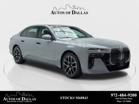 Gray 2023 BMW 7 Series 740i M SPORT,NAV,CAM,PANO,HEADS UP,20" M WLS for sale in Plano, TX