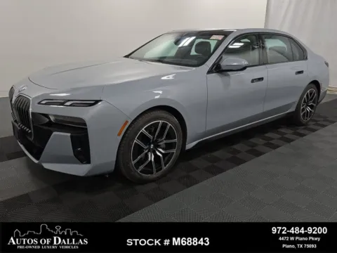 Gray 2023 BMW 7 Series 740i M SPORT,NAV,CAM,PANO,HEADS UP,20" M WLS for sale in Plano, TX