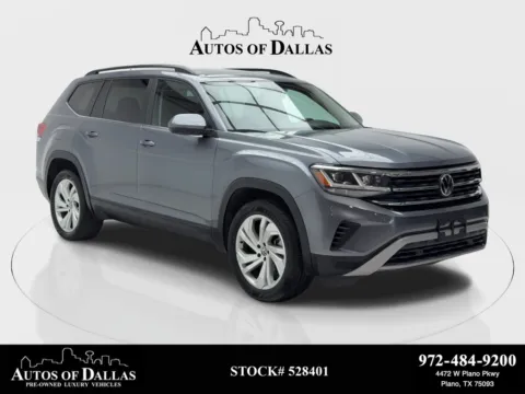 Gray 2023 Volkswagen Atlas 3.6L V6 SE w/Technology CAM,PANO,HTD STS,BLIND SPO for sale in Plano, TX
